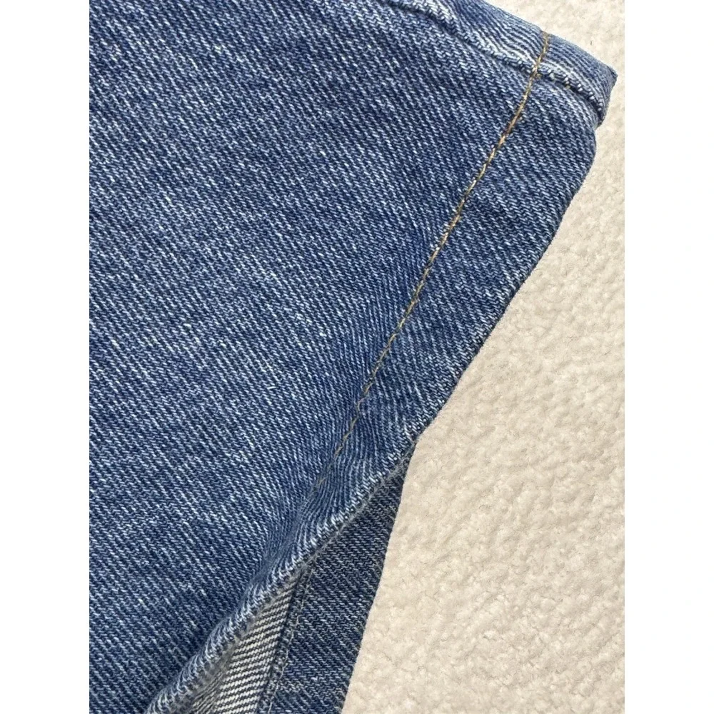 Levis 527 Jeans Men 34x34 (34x29) Blue Slim‎ Boot Distressed Denim - Altered!!